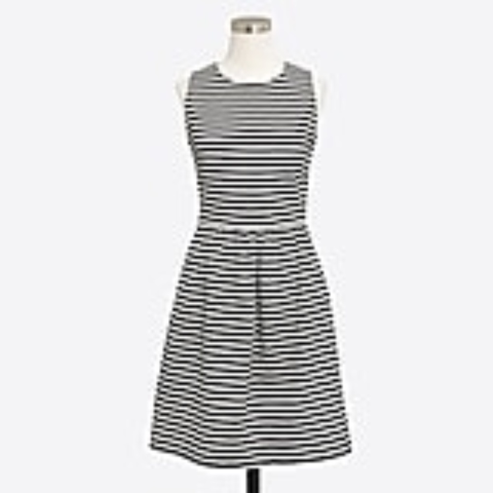 J Crew Striped Daybreak Ponte Dress, Size Medium